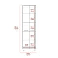thumbnail image 2 of TUHOME Baleare Pantry Cabinet  Engineered Wood Pantries in  White, 2 of 13