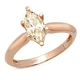 thumbnail image 5 of 1.5 ct Marquise Cut Natural Morganite Solitaire 18K Rose Gold Womens Engagement Ring, 5 of 6