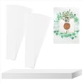 thumbnail image 3 of 300 Piezas de Banda de Invitación Transparente para Invitaciones de 5x7 Banda de Vitela para Envoltorios de Invitaciones de Boda Vientre de Papel de Vitela, 3 of 5