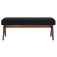 thumbnail image 2 of Modway Lyra 47" Boucle Upholstered Bench in Black, 2 of 9