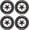 4*sports, variant on 4PCS 3D Tire Lettering Stickers, Waterproof Universal Wheel Decals for Car, Truck, SUV & Motorcycle, Raised Rubber Sidewall Letter Stickers