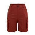 thumbnail image 3 of Mother's Day Gifts! QATAINLAV Womens Hiking Shorts Summer Casual High Waist Lightweight Cargo Shorts Althletic Workout Clothes with Pockets Wine XL, 3 of 6