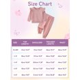 thumbnail image 2 of GYRATEDREAM Girls 2 Piece Outfit Cable Textured Ruffle Sweatshirt Jogger Pants Set, 18M-6T Kids Casual Tracksuit, 2 of 9