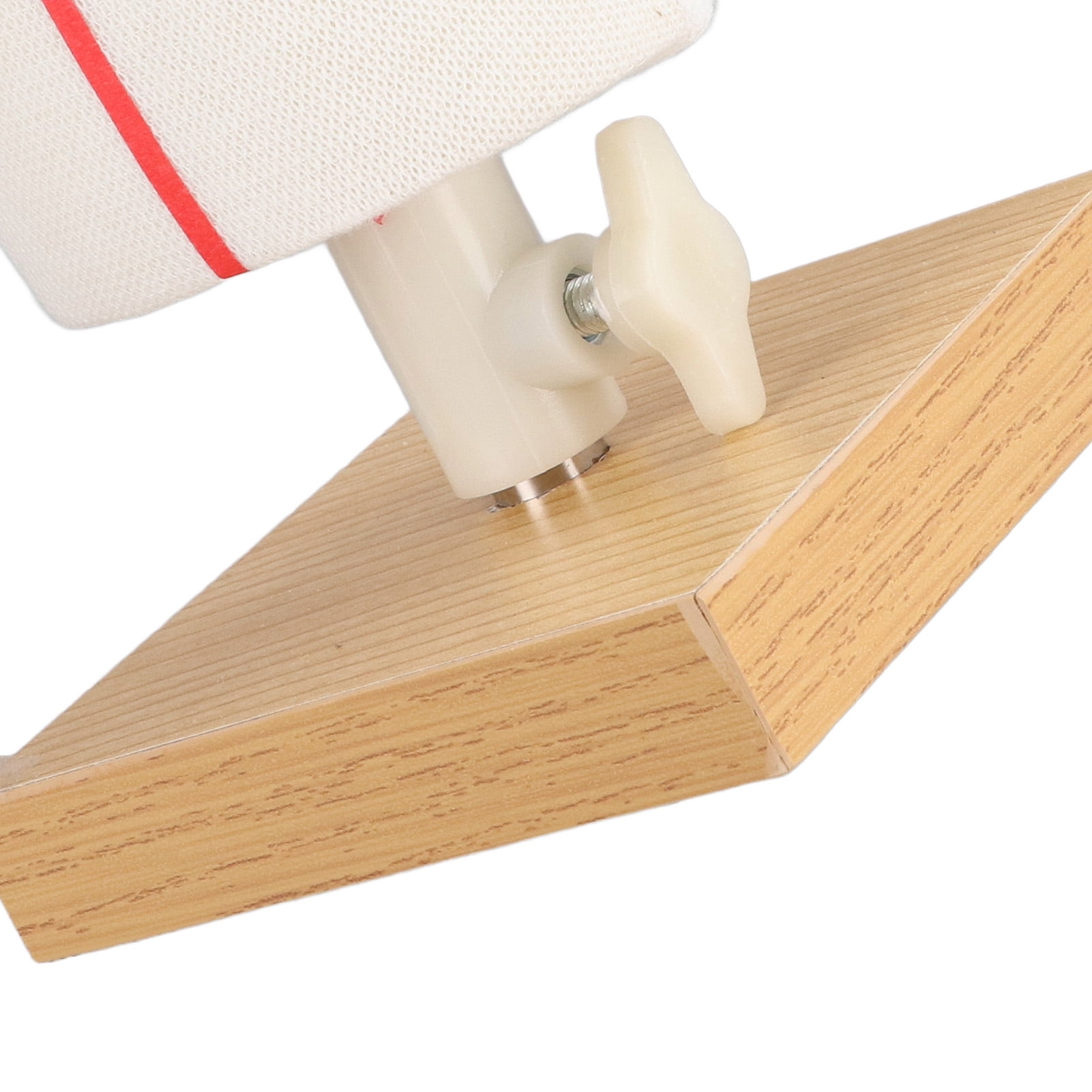Rupoun Female Doll Dress Form 12.2 Inch Canvas Clothes Sewing Mannequin Table Top Display Clothing Stand with Wooden Base for Pattern Making Teaching Style 2
