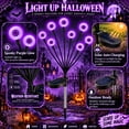 thumbnail image 3 of Inadays Halloween Decorations Outdoor Halloween Decor Solar Scary Eyeball Lights 2Pack 16LEDs Waterproof Purple Eyeball Swaying Firefly Light With 2 Modes For Garden/Yard/Patio/Party Decor, Purple, 3 of 7