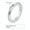 Silver, variant on 3mm Silver/Gold/Black Mobius Ring Women's Stainless Steel Wedding Band Size 7-12