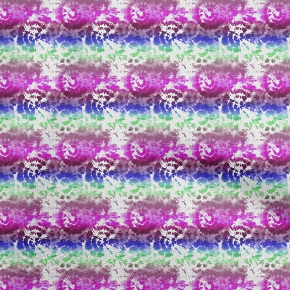 oneOone Polyester Spandex Purple Fabric Abstract Fabric For Sewing Printed Craft Fabric By The Yard 56 Inch Wide