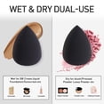 thumbnail image 5 of 5 Pcs Makeup Sponge Set, With makeup sponge holder, Vegan Makeup Sponge, Makeup Sponges for Cream, Liquid Foundation and Powder Application, Cruelty Free, Latex Free, Perfect For Travel.(Black), 5 of 5