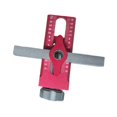 thumbnail image 4 of Herramienta de posicionamiento de puertas de gabinetes Plantilla de herrajes para gabinetes multifuncional resistente a la oxidación Rojo, 4 of 8