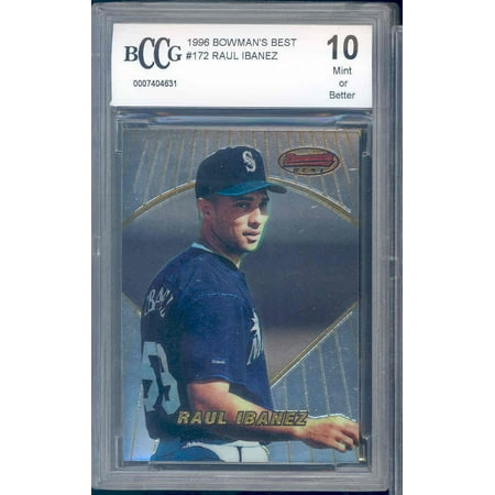 1996 bowman's best #172 RAUL IBANEZ rookie BGS BCCG (Best Ibanez For Metal)