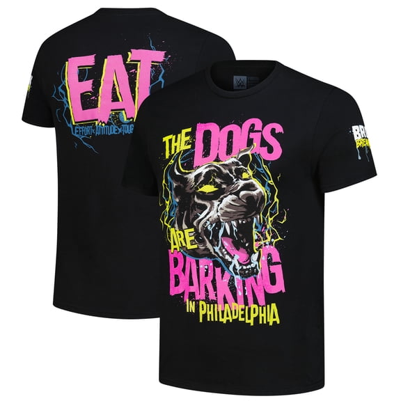 Men's Black Bron Breakker The Dogs Are Barking In Philadelphia T-Shirt