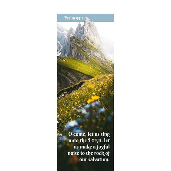 B&H Publishing  O Come Let Us Sing Unto The LORD Bookmark - Psalm 95-1 KJV - Pack of 100