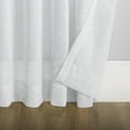 thumbnail image 5 of No. 918 Bethany Slub Textured Linen Blend Sheer Tie Top Curtain Panel, 50"x96", White, 5 of 8