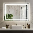 thumbnail image 2 of 36X24 LED Bathroom Mirror with Lights, Anti-Fog, Dimmable, Backlit & Front Lit, Lighted Bathroom Vanity Mirror for Wall, Memory Function, Tempered Glass, Shatter-Proof, 2 of 9