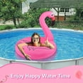 thumbnail image 4 of Flamingo Inflatable Pool Floats, Flamingo Pool Tubes Swim Ring Pink Pool Float_Perfect Gift, 4 of 5