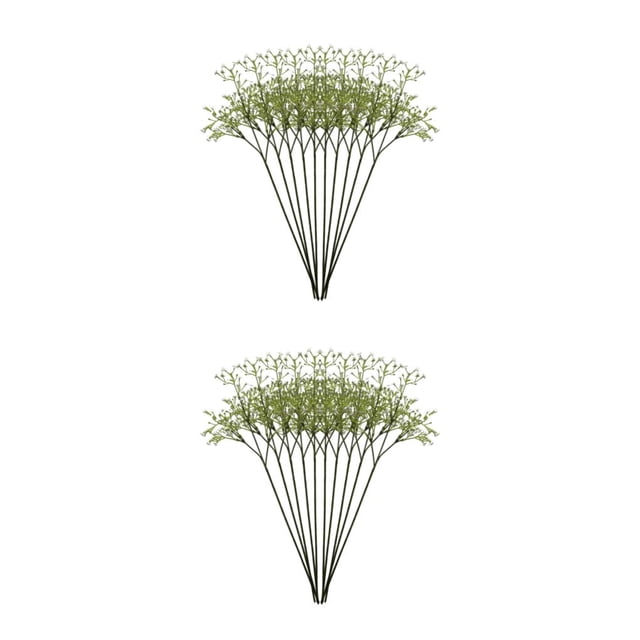 Wosthever 10 Uds. Amplia gama de usos flores artificiales para bodas y decoración del hogar ramo blanco blanco 2piezas