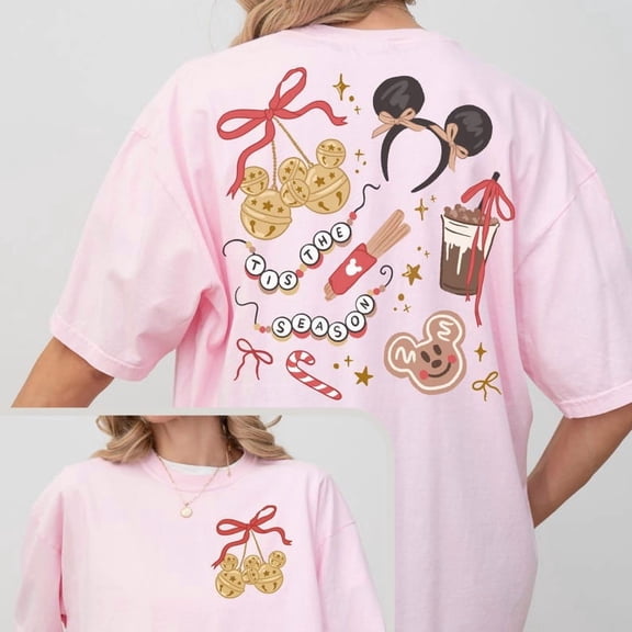 Comfort Color® 2-sided Disney Mickey's Very Merry Christmas Shirt Disney Christmas Snack T-shirt Trip Mickey xmas