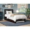 thumbnail image 2 of AFI Tahoe Solid Wood Twin Platform Bed with Footboard & Twin Trundle in Espresso, 2 of 6