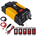 thumbnail image 2 of Inversor De Corriente Para Automóvil Con Puertos Usb Duales Pantalla Led Adaptador Convertidor Automático Transformador De Voltaje,Max 1000W Dc12V A Ac220V Speravity VI005255-00, 2 of 7