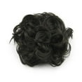 thumbnail image 3 of Messy Curly Bun Black Brown Hair Chignon Rubber Band Hair Bun Donut Roller Hair Piece Scrunchies, 3 of 6