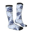 thumbnail image 3 of Easygdp Turtle With Blue Stones Fashionable Adult Sockings&Sports Sockings&Breathable Sockings, Non-Pilling,Contrasting Color Design, 3 of 9