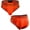 Orange+orange, variant on Men's Underwear Briefs Breathable Comfortable Mesh Underwear Low Rise Briefs 2 Pack