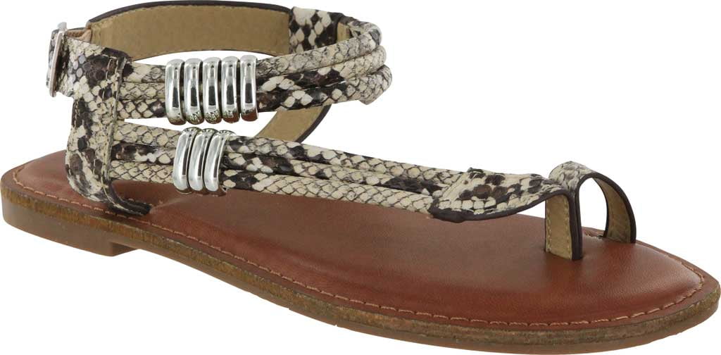 mia snakeskin sandals