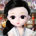 thumbnail image 3 of Muñeca BJD de 16 cm Sunnimix Pretty Girl Doll con ropa china Han y pelucas de maquillaje facial Estilo 3, 3 of 7