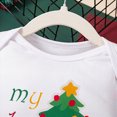 thumbnail image 5 of zuwimk Newborn Baby Girl Fall Outfit Set Romper Pants Infant Clothes Letter Print Long Sleeve Ribbed Jumpsuit Bodysuit Clothing(9-12 Months,White), 5 of 7