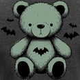 thumbnail image 3 of CafePress - Batty Bear Green Long Sleeve T Shirt - Women's Long Sleeve Graphic Tee Casual Fit, 3 of 4