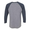 thumbnail image 2 of Next Level Unisex Triblend Three-Quarter Sleeve Raglan, M, 2 of 4