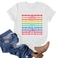 thumbnail image 2 of Birdeem T-Shirt Mode Femme Imprimé Col Rond Manches Courtes Blouse Ample, 2 of 4