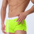 thumbnail image 2 of Male Summer Cool Sports Soild Color Fit Beach Shorts Triangle Fashion Sexy Swimming Trunks, 2 of 6