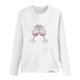 thumbnail image 4 of Camiseta de mujer Camisetas divertidas lindas de manga larga de otoño Camiseta Hearth Love Camiseta de regalo Tops Blusa Regalo para parejas Pompotops gfhjh15703, 4 of 4
