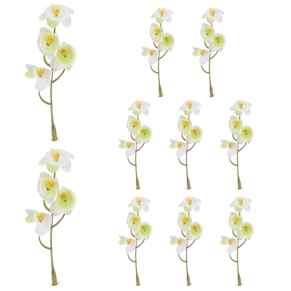 Floating Flowers for Floating Candle Centerpiece, 12 Pcs Orchid Flower Vase Fillers Mini Flower Filler, White