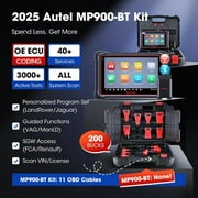 Autel MaxiPRO MP900-BT KIT Scanner: Bi-Directional car scanner, Support DoIP and CAN-FD, 40+ Services, OE ECU Coding