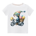 thumbnail image 2 of Edvintorg Kids Tee Shirts Easter Gifts Boys Girls Summer Cotton Tshirt Fashion Cute Printed Round Neck Short Sleeve Top 3-10Years Children's Clothing, 2 of 6