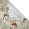 thumbnail image 6 of Ambesonne Winter Valance & Curtain, Deer Flowers Christmas, 55"x30", Olive Green Pale Green, 6 of 6