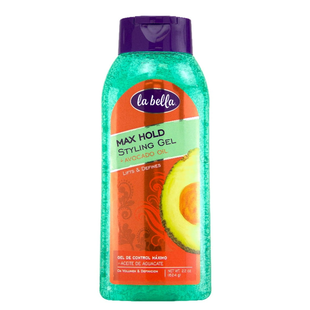 La Bella Max Hold Styling Gel Moisturizing Avocado Oil 22 Oz