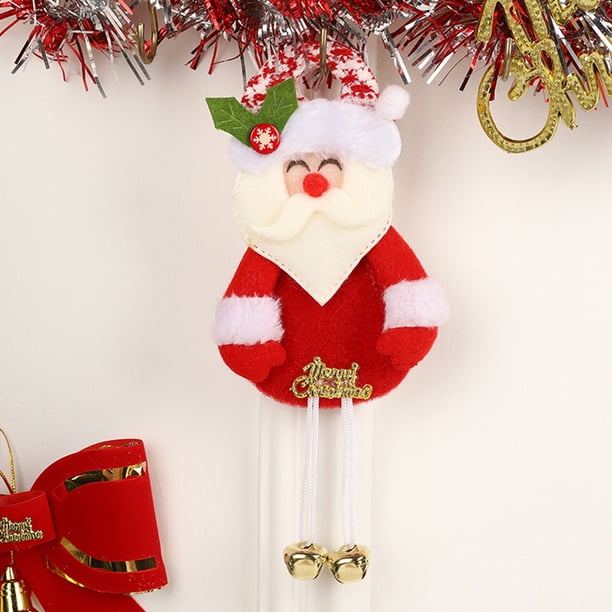 Christmas Bells Pendant Cartoons Santa Claus Snowman Bear Pendant Christmas Tree Decoration Accessories Backpack Car Pendant