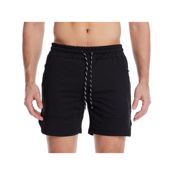 Franhais Men Casual Sports Shorts, Quick-drying Solid Color Running Training Fitness Short Pants with Pockets