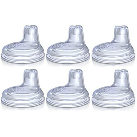 nuby 6 pack replacement silicone spouts for the nuby no spill easy grip