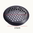 thumbnail image 2 of 5 Pcs Évent en Acier Inoxydable, Trou Rond en Maille Noir pour Cuisine, Armoire, 2 of 5
