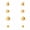 Gold A, variant on 14K Gold Plated Hypoallergenic Earring Backs Replacement - 4 Pairs