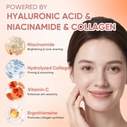 Mooyam Pink Collagen Capsule Cream, Face Moisturizer Lightweight Moisturizing Cream , Niacinamide for Uneven Skin Tone Glow hydration 140g