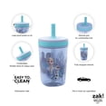 thumbnail image 4 of Zak Designs Disney Frozen II Movie Kelso Juego de vasos, tapa de rosca a prueba de fugas con pajita, hecho de plástico duradero y silicona, paquete perfecto para niños (Frozen 2 Olaf, 15 oz, sin BPA,, 4 of 5