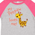thumbnail image 4 of Inktastic My Peepaw Loves me- cute giraffe Boys or Girls Toddler T-Shirt, 4 of 5
