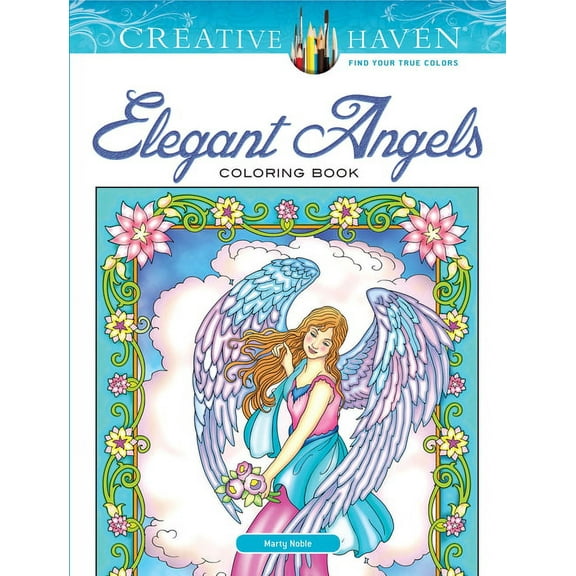 Adult Coloring Books: Religious Creative Haven Elegant Angels Coloring Book, (Paperback)