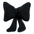 thumbnail image 2 of Lssam Bow Pillow, Black Faux Rabbit Fur Decorative Throw Pillow, Soft Fluffy Small Bow Shape Accent Pillow for Bed Sofa Couch Home Decor, 10 Inch, 2 of 6