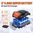 thumbnail image 4 of Pala quitanieve SENIX 40V, 33 cm de ancho, 15 cm de profundidad, alcance de 6 m, 4 of 8